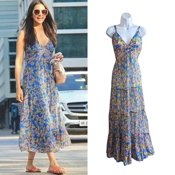 Verb Dresses & Skirts - NWT Anthropologie VERB Pallavi Singhee Vineyard Tiered Floral Maxi Sundress Sz10